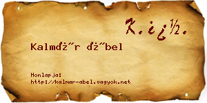 Kalmár Ábel névjegykártya